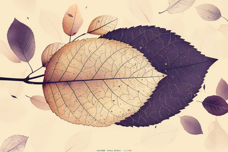 Autumn background with leaves and space for text. Vector illustration.