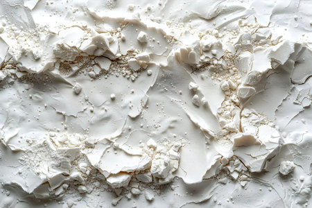 Close-up of white flour for baking bread as a background.の写真素材