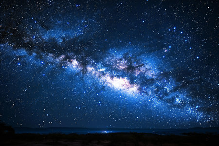 Milky Way galaxy with stars and space dust in the universe.