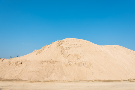 Big pile of construction sandの写真素材