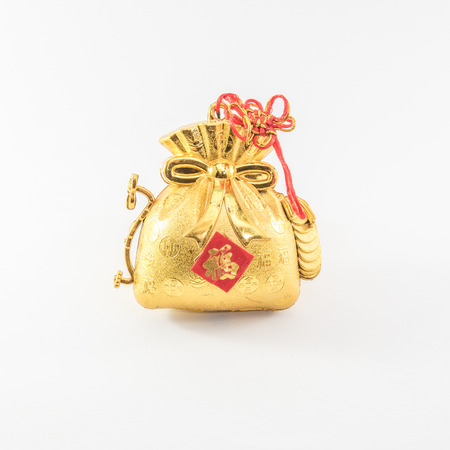 Golden stuff Chinese decoration for chinese new yearの写真素材