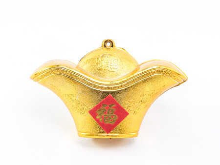 Golden stuff Chinese decoration for chinese new yearの写真素材