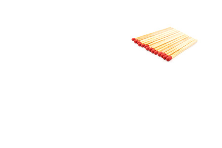 Match stick on white backgroundの写真素材