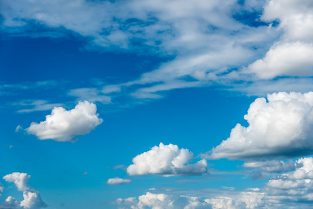 clouds in blue skyの写真素材