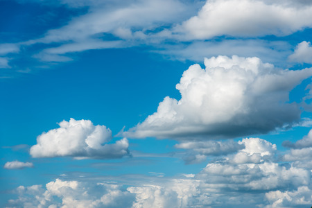 clouds in blue sky