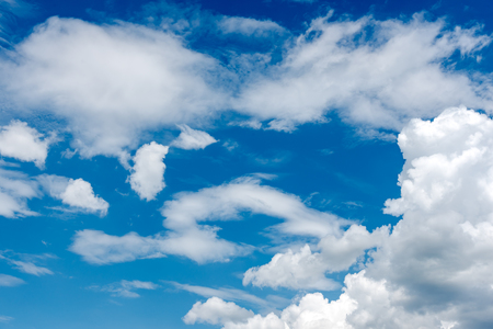 beautiful clouds in the  blue sky of Thailandの写真素材
