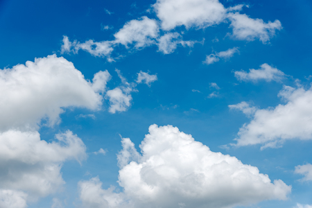 beautiful clouds in the  blue sky of Thailandの写真素材
