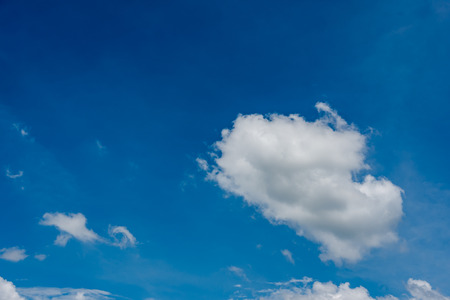 beautiful clouds in the  blue sky of Thailandの写真素材