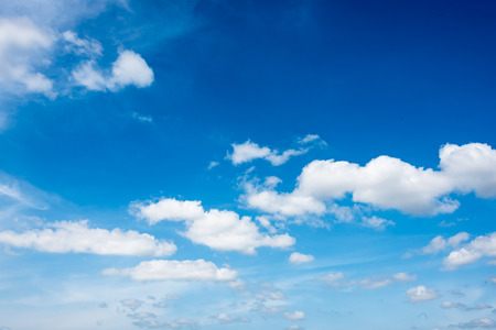 beautiful clouds in the  blue sky of Thailand