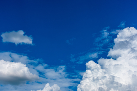 beautiful clouds in the blue sky of Thailandの写真素材