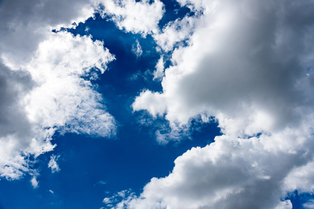 beautiful clouds in the blue sky of Thailandの写真素材