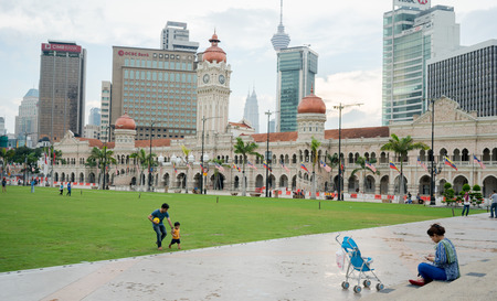 KUALA LUMPUR, MALAYSIA - MARCH 2016:Sultan Abdul Samad Building in KL cityのeditorial素材