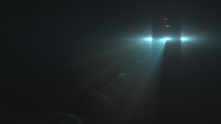 Realistic lens flares star lights and glow elements on background.