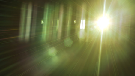 Digital lens Flare , Natural lens flare., Abstract overlays background.の写真素材