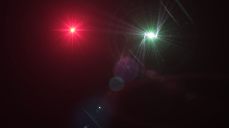 Digital lens Flare , Natural lens flare., Abstract overlays background.の写真素材