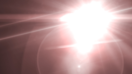 sunlight special lens flare light effect. Sun flash with rays and spotlightの写真素材