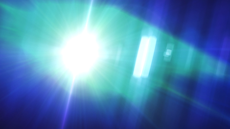 Colorful ight special lens flare effect. Sun flash with rays and spotlight.
