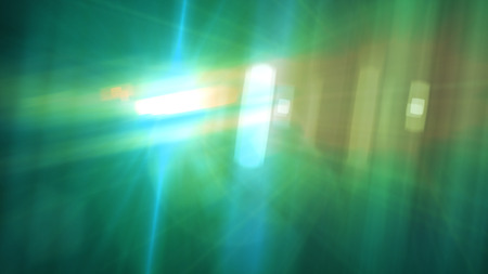 Colorful ight special lens flare effect. Sun flash with rays and spotlight.の写真素材