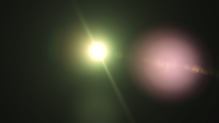 Colorful ight special lens flare effect. Sun flash with rays and spotlight.の写真素材