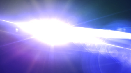 Abstract Natural lens flare ,Sun flare on the black background.の写真素材