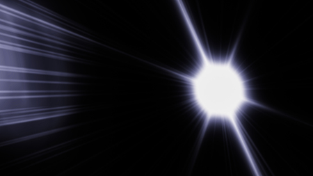Realistic Len flare glow light effect on black background. Optical flares overlay or screen filter...