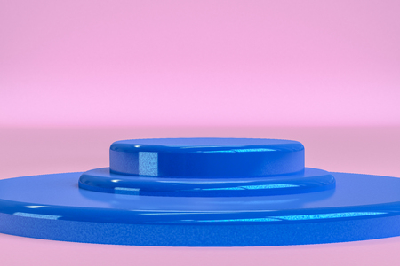 Minimalist abstract background, primitive geometrical figures, 3D render.の写真素材