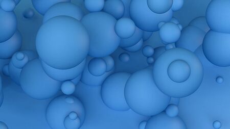 Minimalist abstract background, primitive geometrical figures, pastel colors, 3D render.の写真素材