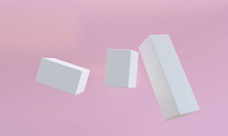 3d abstract style White abstract background  Concept : poster, advertising ,cover design, book...