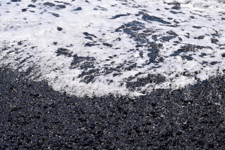 Black Sand Beachの写真素材