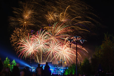 fireworksの写真素材