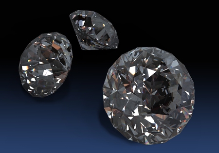 Gem Stones. Collections of jewelry gems on black.の写真素材