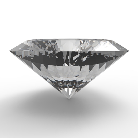 Gem Stone. Rendering jewelry gem on white background.の写真素材