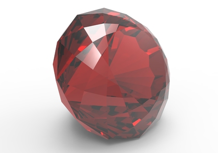 Gem Stone. Rendering jewelry gem on white background.の写真素材