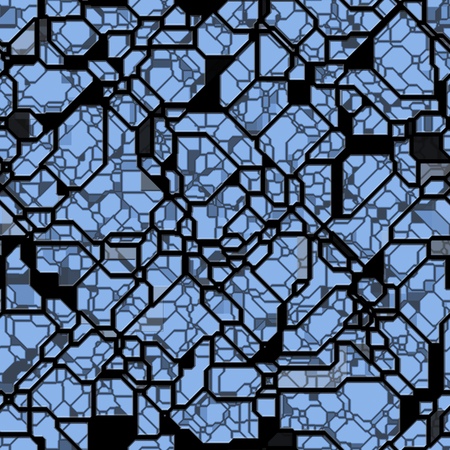 Seamless blue techno background, It can also be used as texture.