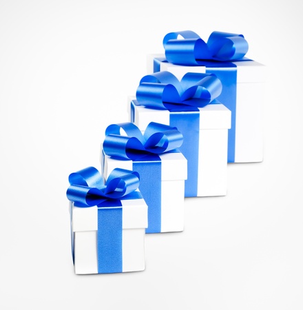 Four gift boxesの写真素材