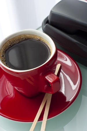 A cup of coffeeの写真素材