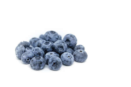 Blueberry isolated on white background. Ripe fresh blueberryphotoの写真素材