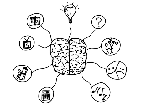 thinking S?hemes のイラスト素材