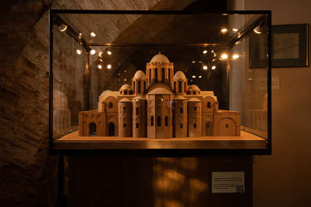 Kyiv, Ukraine. December 26th, 2020. St. Sophia Cathedral 11th century. Reconstruction by M.Kresalnyi, V.Volkov, Y.Aseiev.のeditorial素材