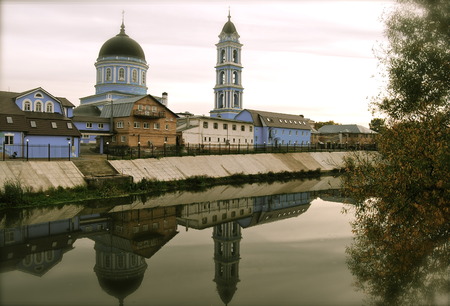 Cathedral of the Epiphanyn in Noginsk, Moscowの写真素材