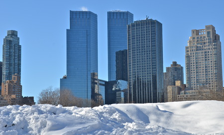 Winter in Central Park, New York の写真素材