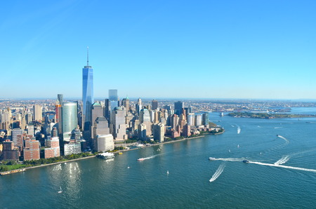View of Manhattan, New York City, USAのeditorial素材