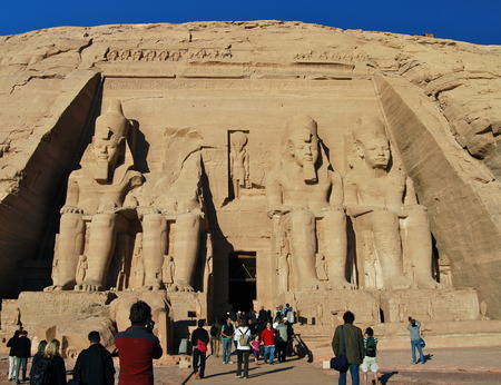 Pharaoh Monument from Abu Simbel, southern Egypt.