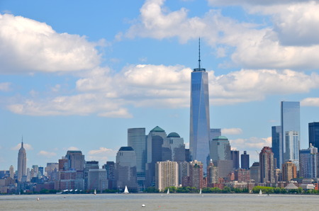 The New York City skylineのeditorial素材