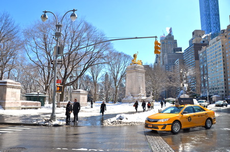 Columbus Circle, New York City, USAのeditorial素材