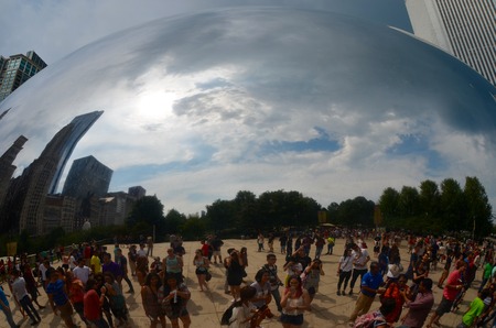 Millenium park in Chicago, IL, USA.のeditorial素材