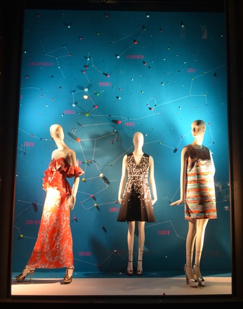 Window display at Bergdorf Goodman in NYC on January 18, 2016.