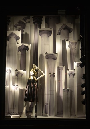 Window display at Bergdorf Goodman in NYC on January 18, 2016.