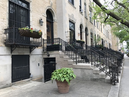 Harlem street view, New York City, USAのeditorial素材