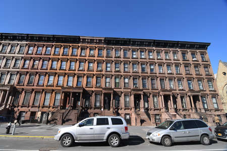 Harlem street view, New York City, USA